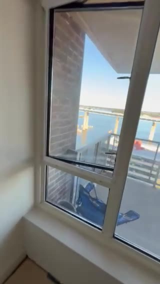 Window screen pulled down in its guide channels